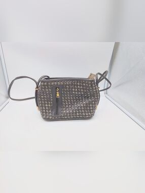Samoe Rattlesnake  Convertible Strap Women's Black Woven Bag Purse